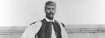 Athnes avril 1896, Jeux de la Ie Olympiade. Spyridon LOUIS de Grce, vainqueur de l'preuve du marathon.